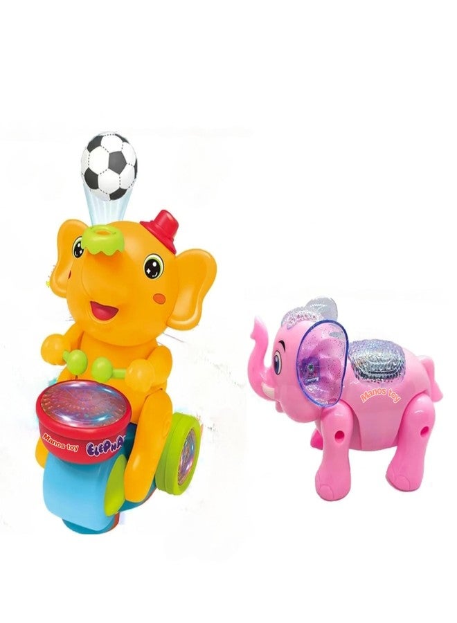 Manos Elephant Musical with Ball Toy for Kids Pack of 2 - Image 1